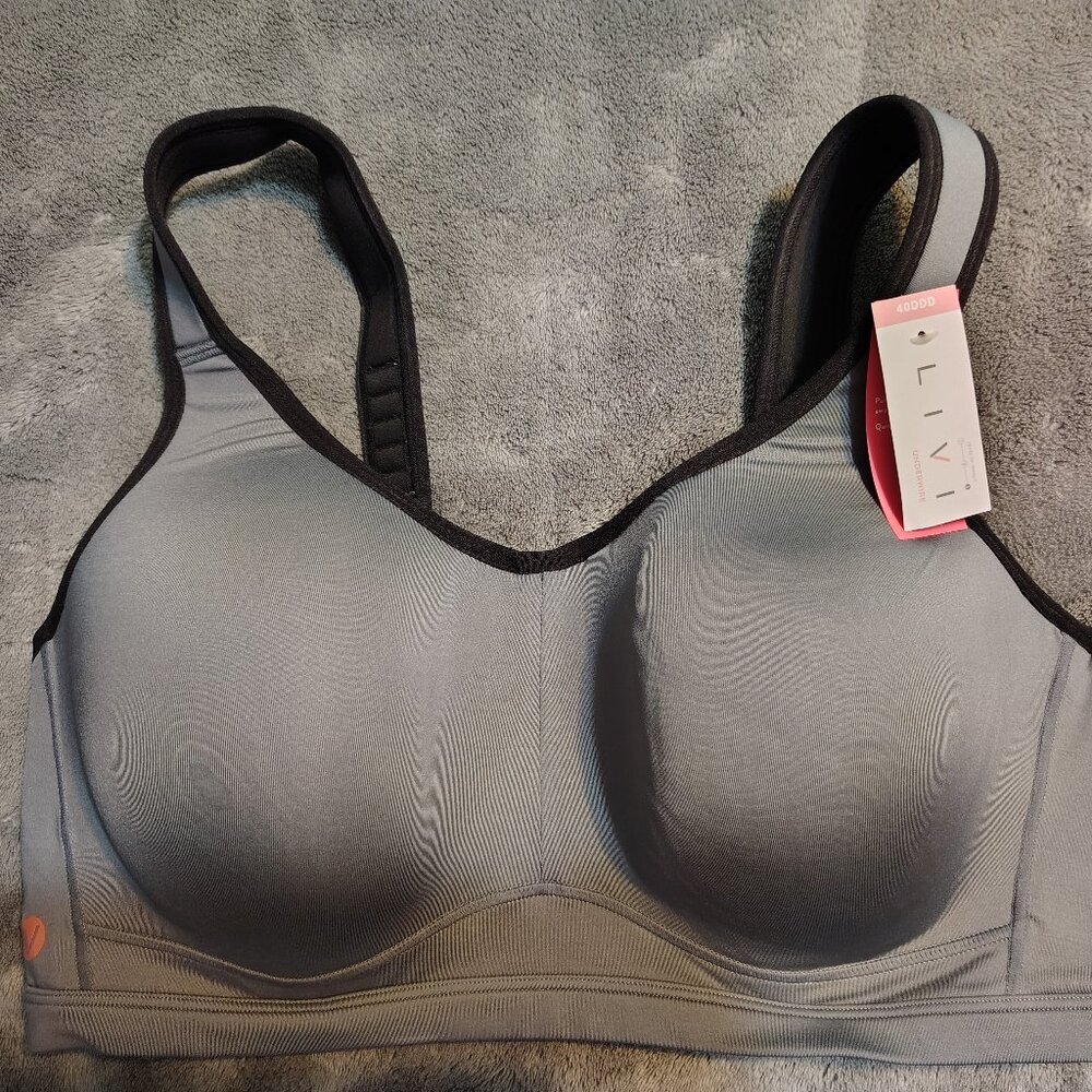 Adjustable Strap Sports Bra - Lane Bryant Livi Active - Size 40DDD - NWT